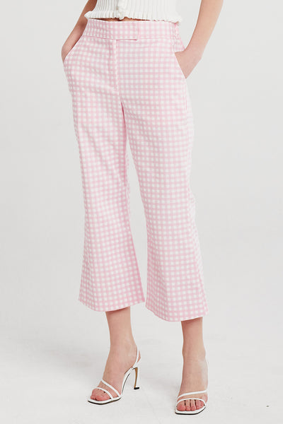 Eva Gingham Bootcut Pants