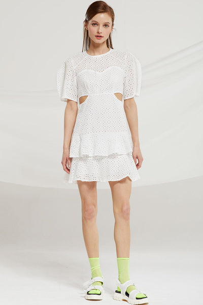 Annabel Eyelet Cutout Dress