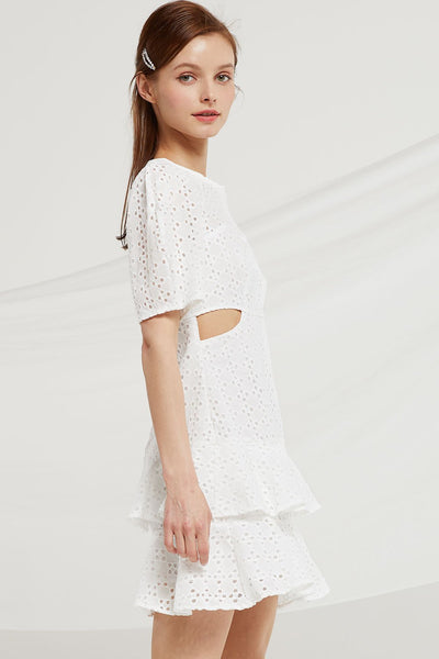 Annabel Eyelet Cutout Dress