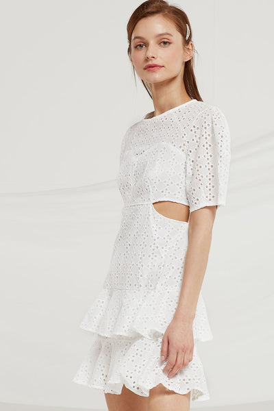 Annabel Eyelet Cutout Dress