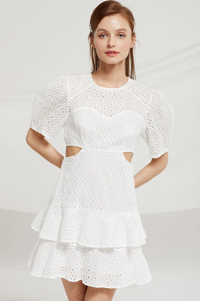 Annabel Eyelet Cutout Dress