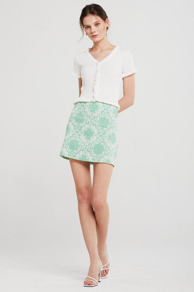 Sarah Paisley Mini Skirt