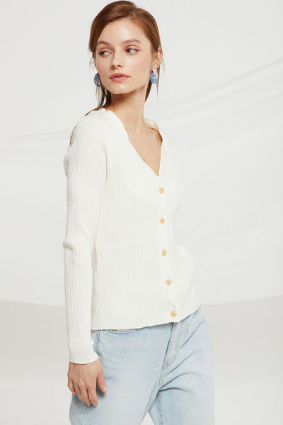 Meredith Rib-knit Cardigan