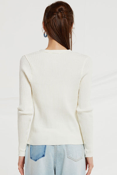 Meredith Rib-knit Cardigan