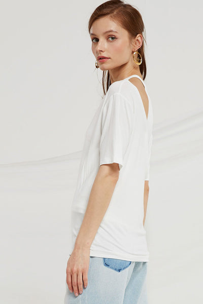 Aviana Choker Neck Wrap T-shirt