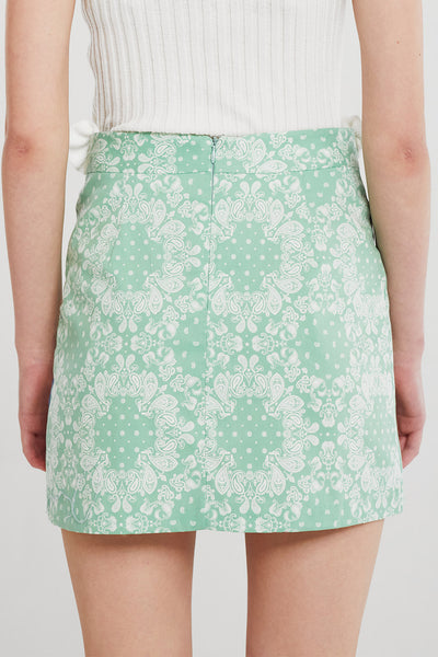 Sarah Paisley Mini Skirt