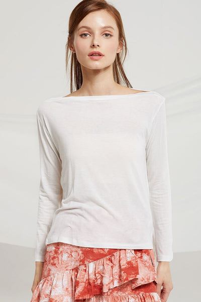 Airelle Sheer Boat Neck Top