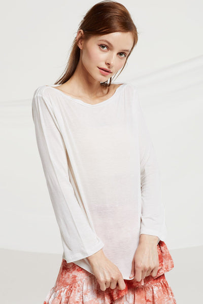 Airelle Sheer Boat Neck Top