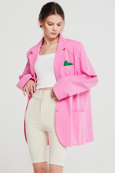 Brianna Oversized Handkerchief Blazer