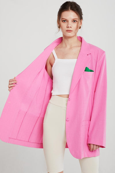 Brianna Oversized Handkerchief Blazer