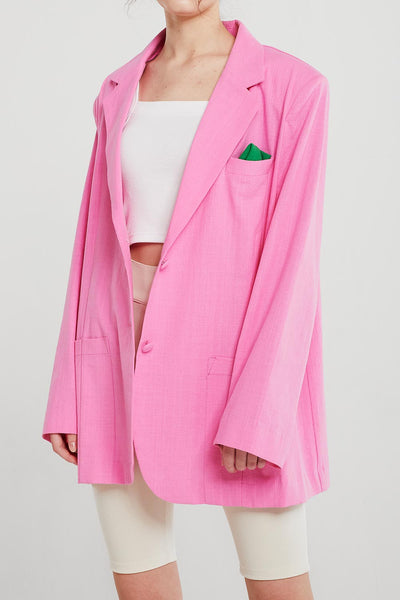 Brianna Oversized Handkerchief Blazer