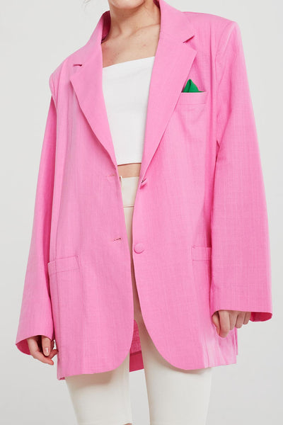 Brianna Oversized Handkerchief Blazer