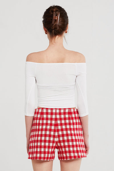 Ellie Ruched Front Cropped Top