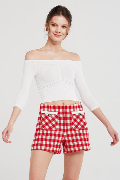 Ellie Ruched Front Cropped Top