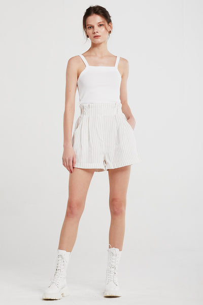 Sophie Striped Linen Shorts