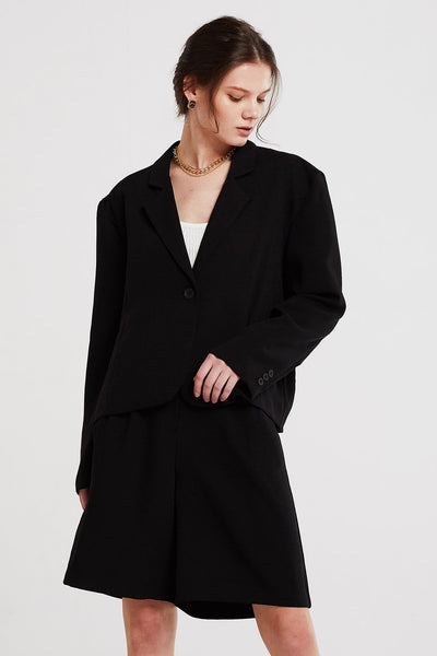 Allison Oversized Single Button Jacket