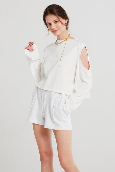 Leah Cutout Sleeve T-shirt