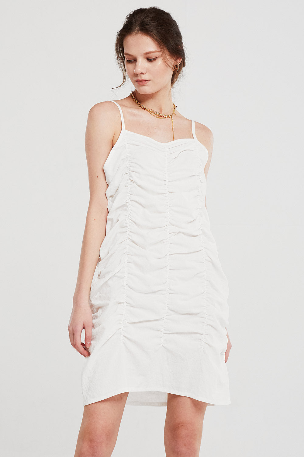 Camila Ruched Cami Dress