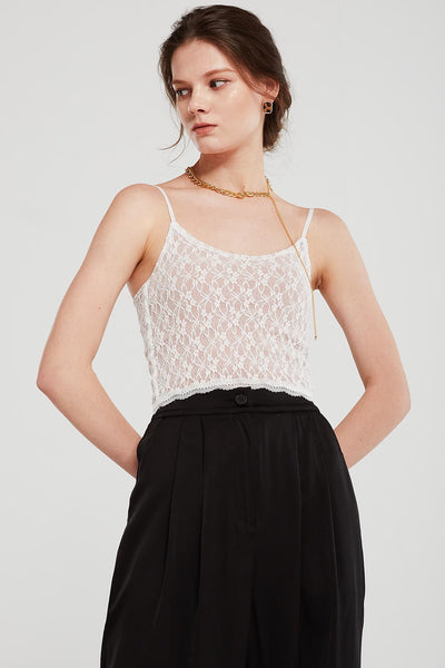 Rose Lace Cami Top