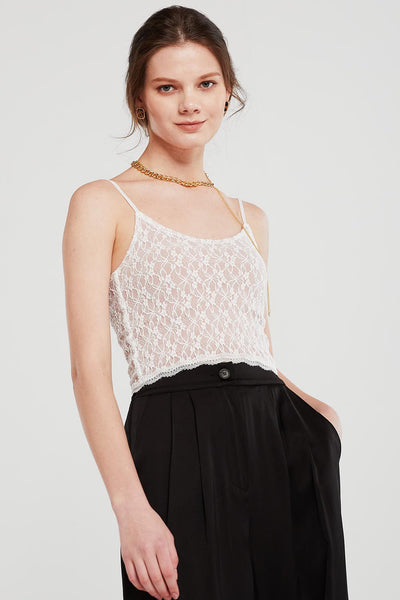 Rose Lace Cami Top