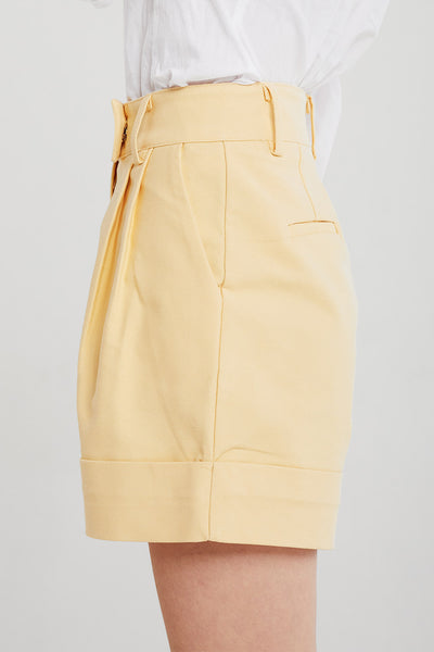 Josephine Cuffed Hem Pintuck Shorts