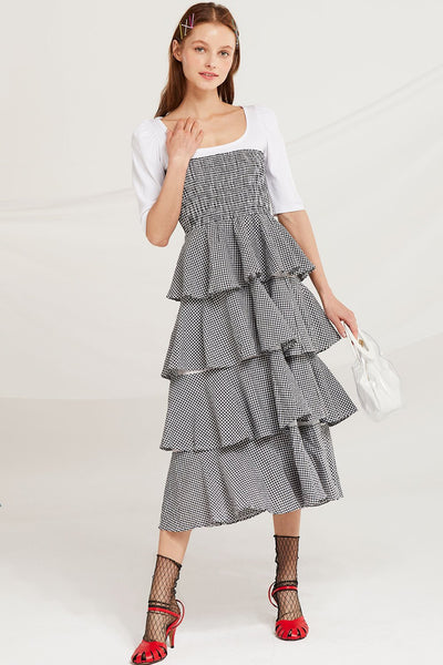 Lara Gingham Check Cancan Dress