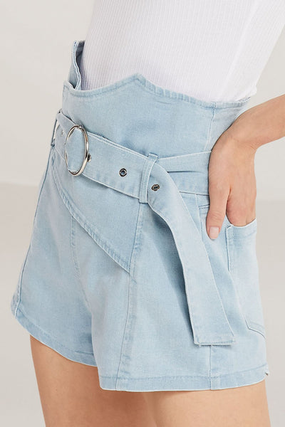 Harper Belted High Waist Shorts