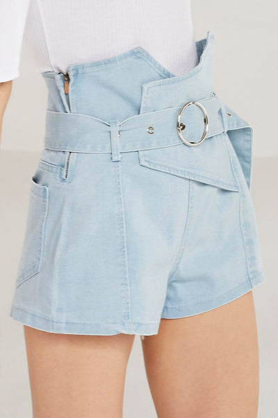 Harper Belted High Waist Shorts