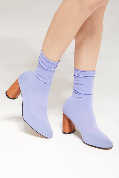 Socks Over Heeled Bootie