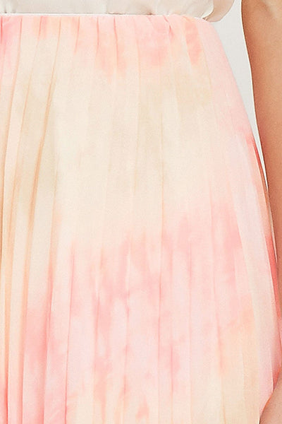 Davina Tie Dye Pleated Skirt