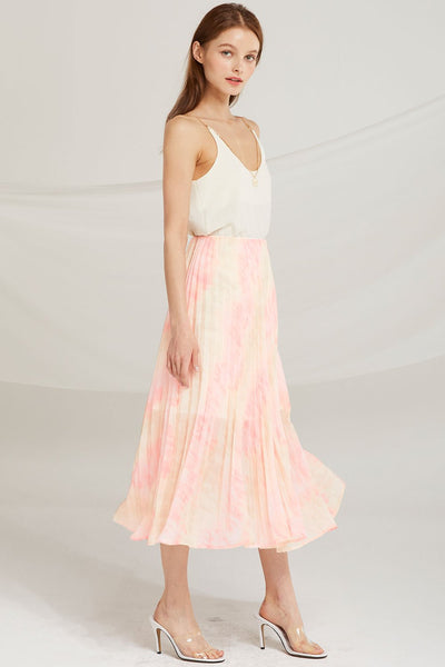 Davina Tie Dye Pleated Skirt by STORETS