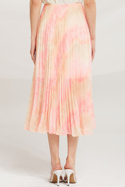 Davina Tie Dye Pleated Skirt