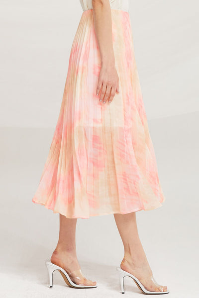 Davina Tie Dye Pleated Skirt