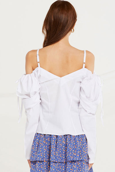 Miah Strap Cold Shoulder Top