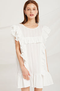 Everlee Ruffle Sleeveless Dress by STORETS