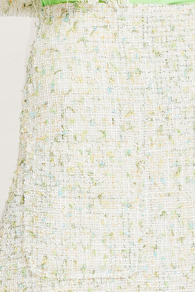 Zaria Tweed Midi Skirt