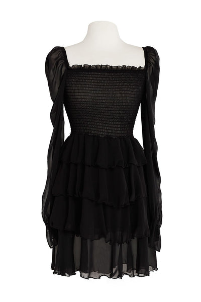 Serenity Chiffon Tiered Ruffle Dress