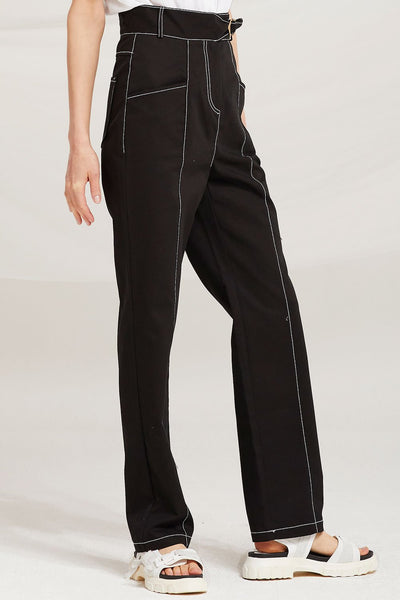 Delphine Contrast Stitch Pants