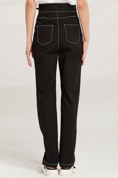 Delphine Contrast Stitch Pants