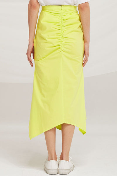 Everly Ruched Side Midi Skirt