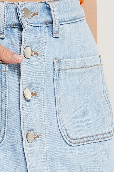 Serenity Pocket Denim Skort