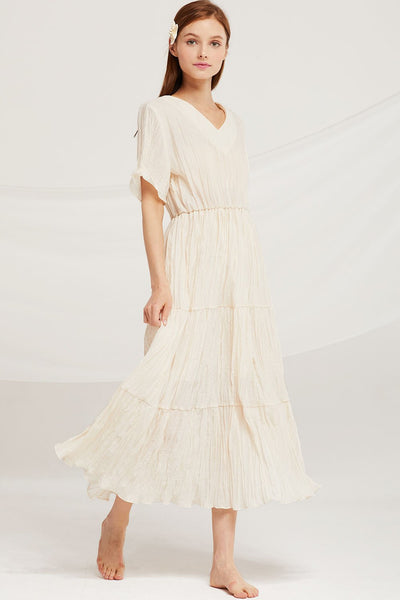 Mia Crinkle Maxi Dress