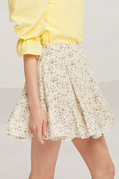 Eliana Floral Ruffled Hem Skort