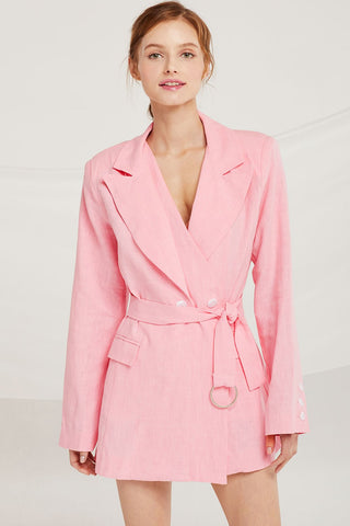 Brooklyn Asymmetric Double Lapel Jacket by STORETS