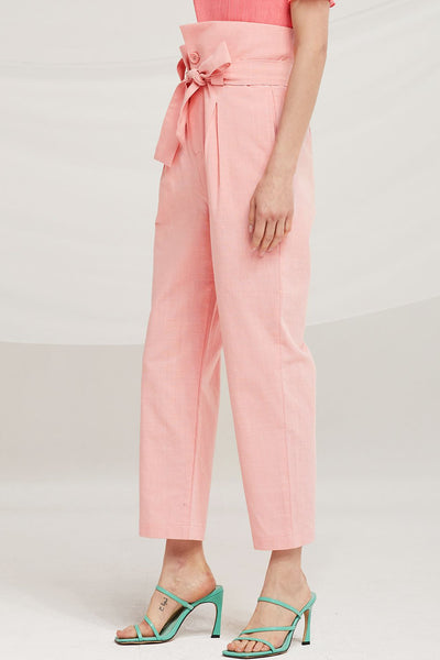 Melanie Asymmetric Paperbag Culotte Pants