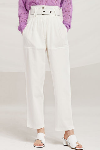 Gianna Belted Slouchy Pants by STORETS