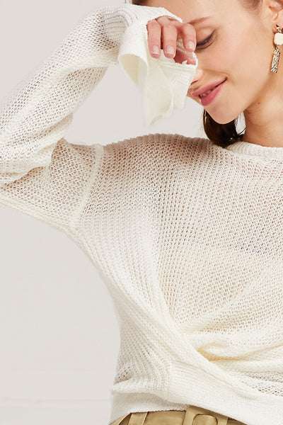 Bella Twist Front Knitted Jumper