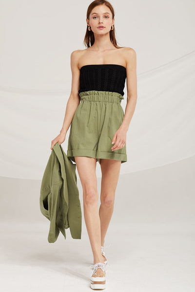 Madeline Paperbag Linen Shorts