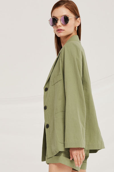 Madeline Oversized Linen Jacket