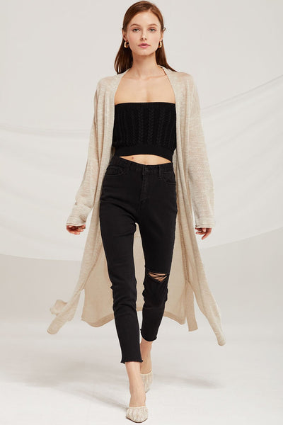 Hazel Summer Knit Long Cardigan